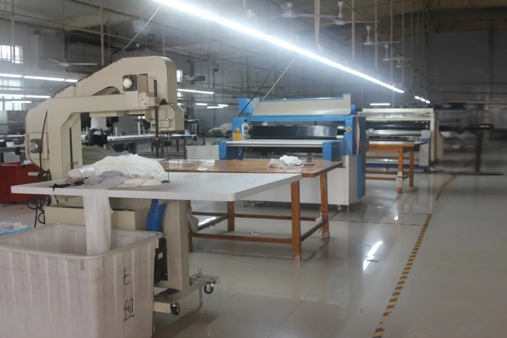 Industrial fabric cutting floor